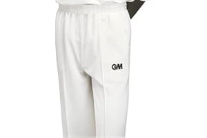 Gunn & Moore GM, Cricket Shirt & Trousers, Maestro, Quick Drying Modern Fabric, Cream Off White with GM Logo, Sizes XXS to XXXL