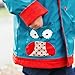 Skip Hop Zoo Little Kid-Toddler Hooded Raincoat for Girls, Owl, Blue, (Size 3-4) (Discontinued by Manufacturer)