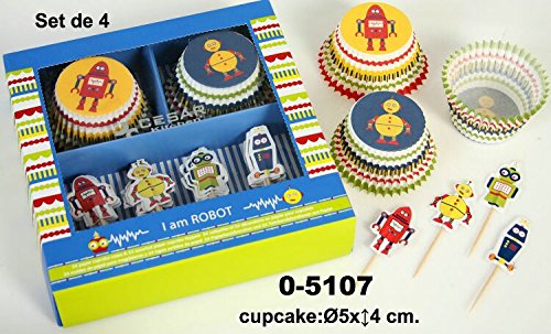 MI CASA Cupcake Robots S/24 Mould