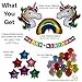 MRSpecialties Unicorn and Rainbow Balloons and a Happy Birthday Banner Party Set Decorations for Your Children's Birthday Celebration or for Colorful Baby Shower. Both Boys and Girls Will Enjoy!