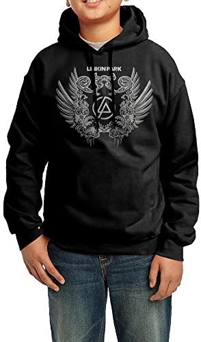 Unisex Youth Hoodie Linkin Park Wings Feathers Letters Symbol