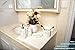 YangShiMoeed® Bathroom Accessories Sets with Soap/Lotion Dispenser,Toothbursh Holder,Tumbler,Soap Dish,4 PCS(White)