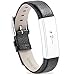 Genuine Leather Bands for Fibit Alta and Alta HR , FITEEN Replacement Wrist Band – Pin and Tuck