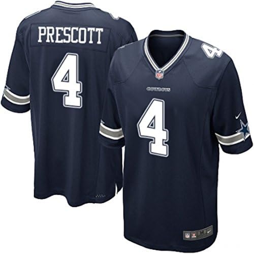 Mens Dallas 4 DakPrescott Game Navy Blue Team Color Jersey Size XL