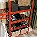 John Louis Home JLH-523 DIY Solid Wood Closet System, Standard, Red Mahogany