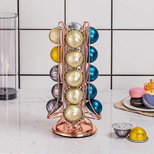 image for Flagship Revolving Coffee Pod Holder for Nespresso Vertuoline (20 Pods