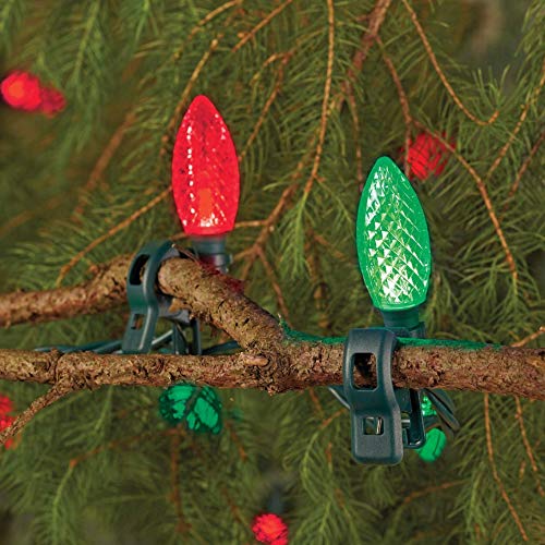 NOMA C9 LED Quick Clip Christmas Lights Builtin ClipOn String