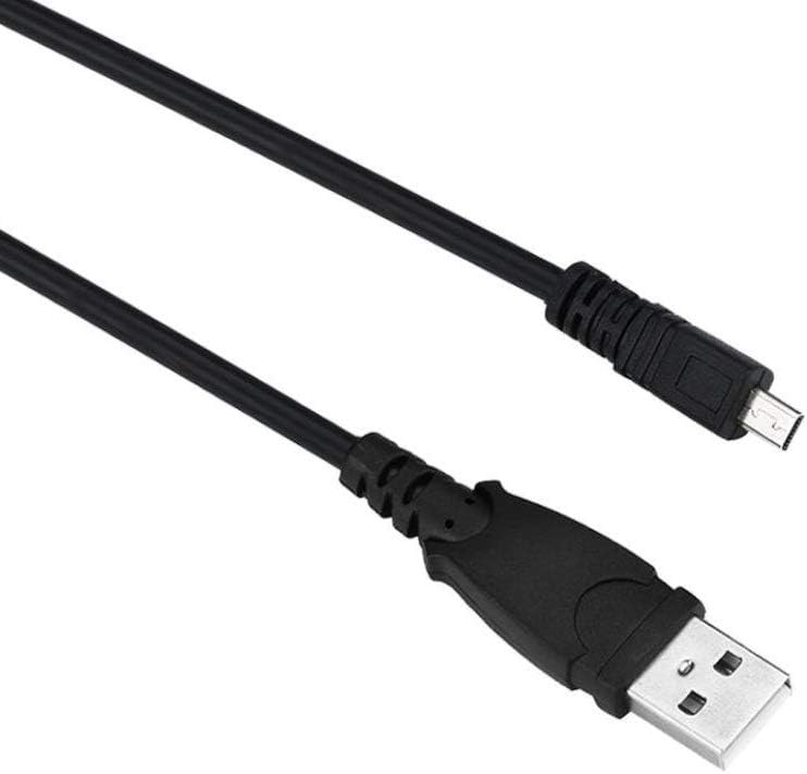 Aiivioll Replacement USB Cable Camera Transfer Data Sync Charging Cord 8Pin Compatible with Sony Digital Camera Cybershot Cyber-Shot DSC-H200 H300 DSC-W710 W730 W800 W810 W830 W370 (1.5m/Black) - Image 3