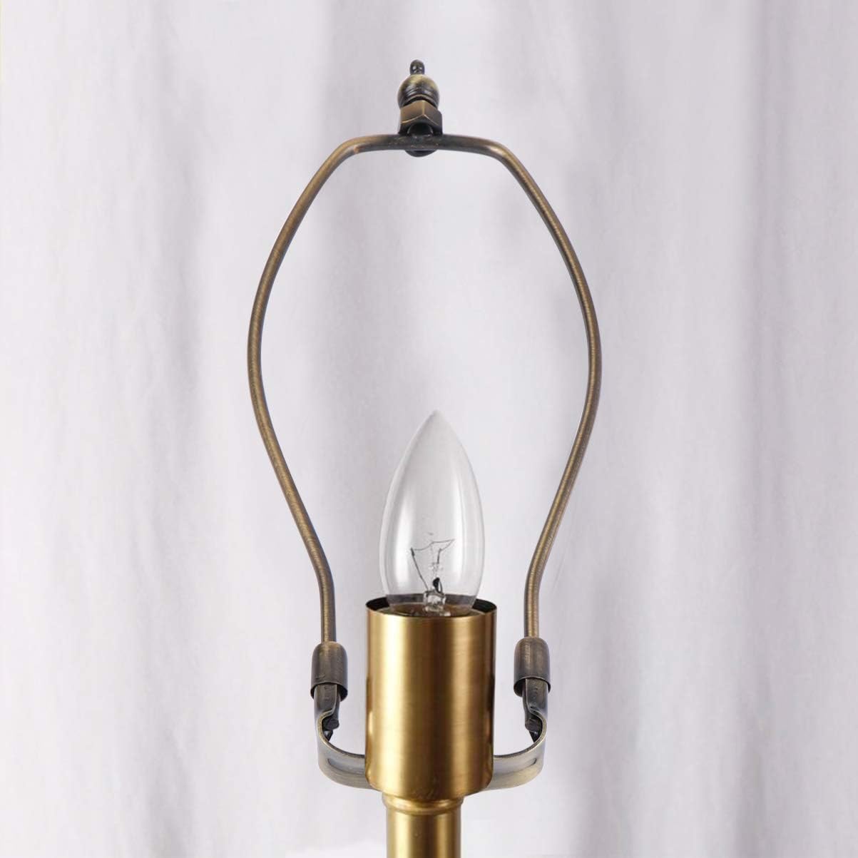 OSALADI 8 Inch Lamp Harp Horn Frame Chrome Plated Lamp Shade Bracket for Table and Floor Lamps DIY Lighting Accessories for Holders - Image 5