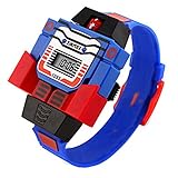 YPS Boy's Robot Assembly Transformer Design Toy Digital Wrist Watch WTH3125