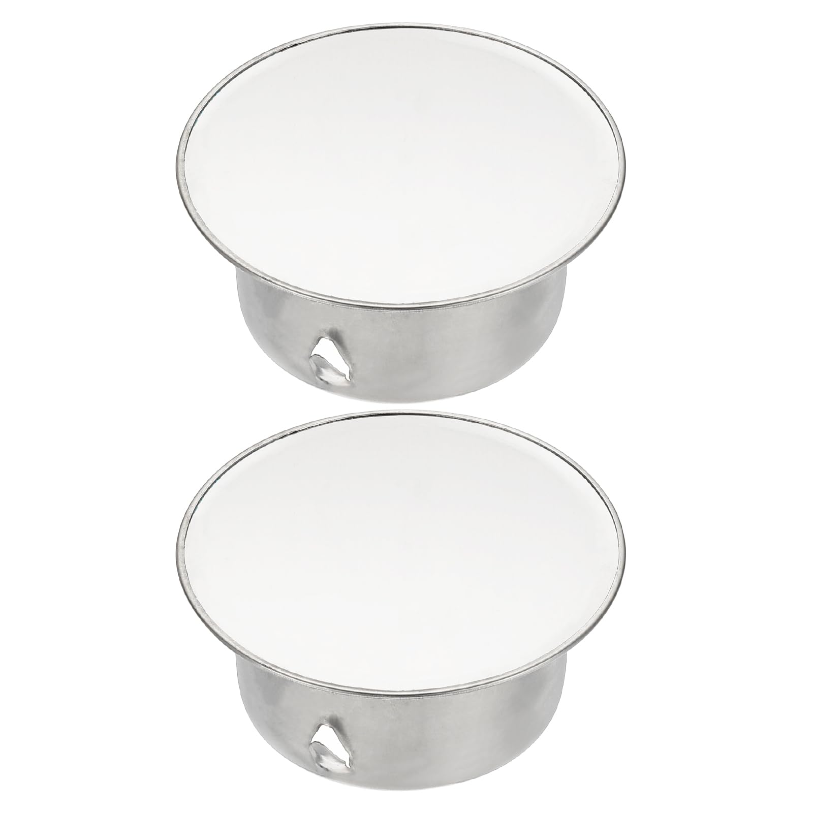 PATIKIL Chimney Hole Cap, 2 Pcs 63mm(2.5 Inch) Tightness Adjustable Round Stainless Steel Flue Hole Cover Stove Pipe Cap Pipe Cover for Kitchen Balcony Sewer, Silver Tone
