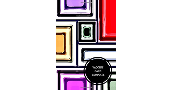 Vaccine Card Template Health Log Book For All Journals Amazon Com Books