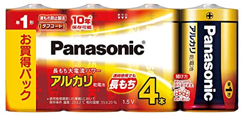 パナソニック アルカリ乾電池　単１　４個パック商品画像