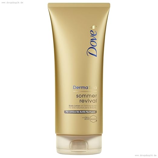 Dove DermaSpa Sommer revival Body Lotion mit Selbstbräuner 200ml