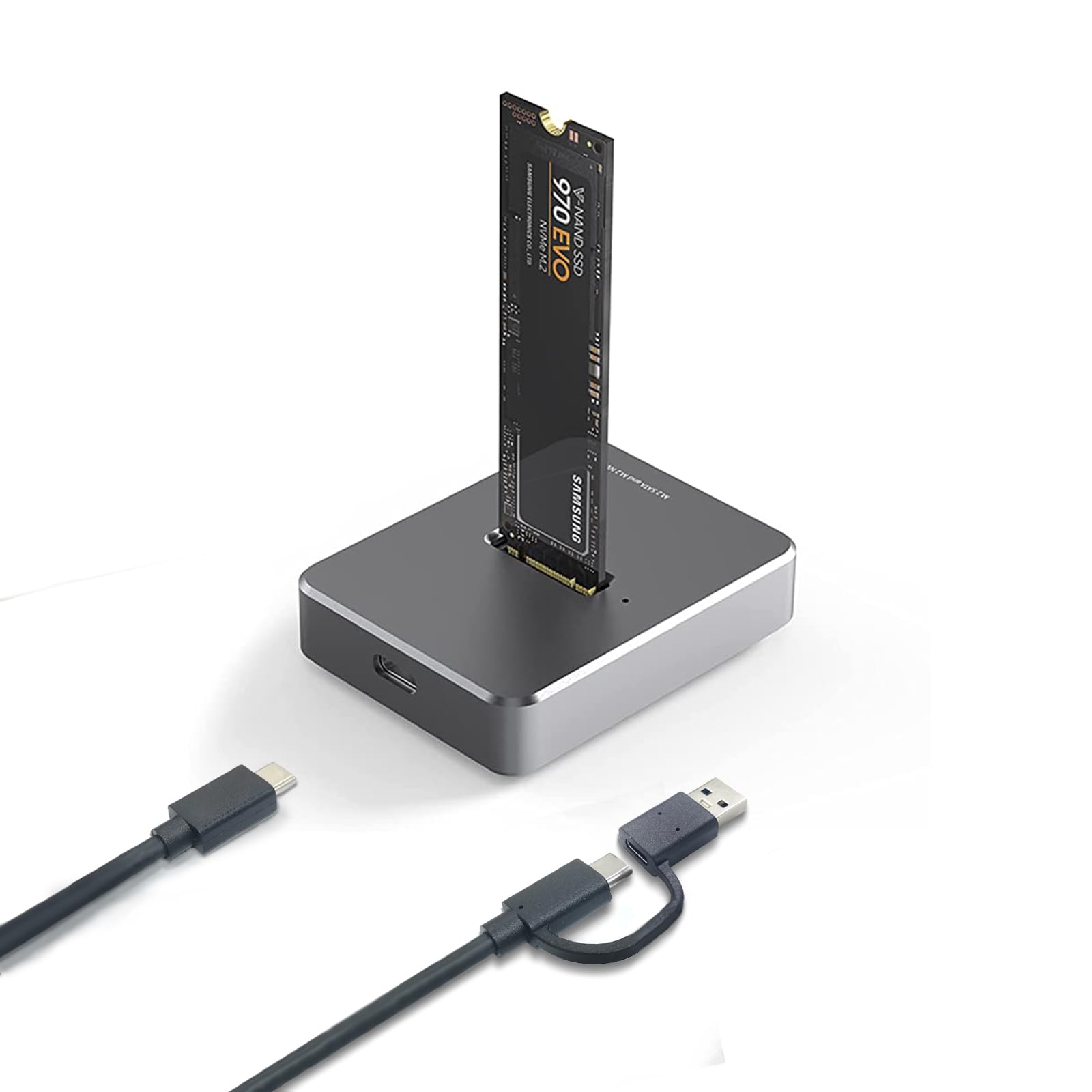 Zoravson USB C M.2 NVME SATA SSD Enclosure