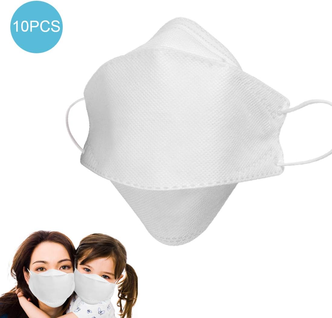 10 Pcs Safety 4-Layer maasks,Disposable Breathable Particulate Respirator Dust Anti PM2.5 Pollution Mouth Face maask, Comfortable maask with Triple Layered Filter