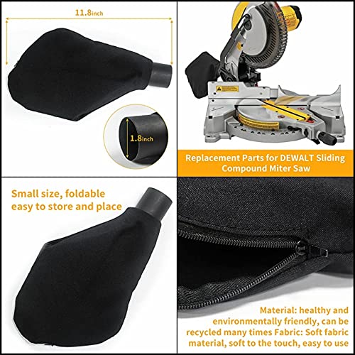 N126162 Miter Saw Dust Bag table saw dust Collect Bag Fits Dewalt