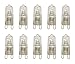 VSTAR 10pcs G9 Halogen Bulb, Clear,2700K,40-Watt 120-Volt Base G9 Halogen Bulb,10 Pack
