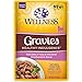 Wellness Healthy Indulgence Gravy Adult Wet Cat Food, Natural, Protein-Rich, Grain Free, 3 Ounce Pouch, 24 Pack, (Tuna & Mackerel)