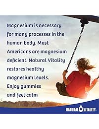 Gomitas antiestrés Calm de Natural Vitality, un suplemento de magnesio relajante, 120, 1