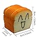 Trasfit 3.2” Jumbo Slow Rising Squishy Charms Toy Bread Cellphone Holder Card Holder Hand Pillow Toy Stress Relief Toy