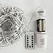 echosari 100ft/30m Warm White 300 LED Outdoor & Indoor Battery Fairy Lights w/Remote & Timer, Waterproof (8 Modes, 4 x AA Batteries, Dimmable, Clear Cable)
