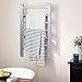 TANGKULA Towel Warmer 6 Bar 100W Home Bathroom Space Saving Wall Mounted & Free Standing Style Cloth Bath Towel Heated Drying Rack (Silver 002)