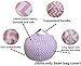 Lukeight Stuffed Animal Storage Bean Bag Chair Cover for Kids and Adults, Storage Bean Bag with Zipper for Organizing Kids Stuffed Animals, Bean Bag Cover (No Beans), Large/Chevron Pink