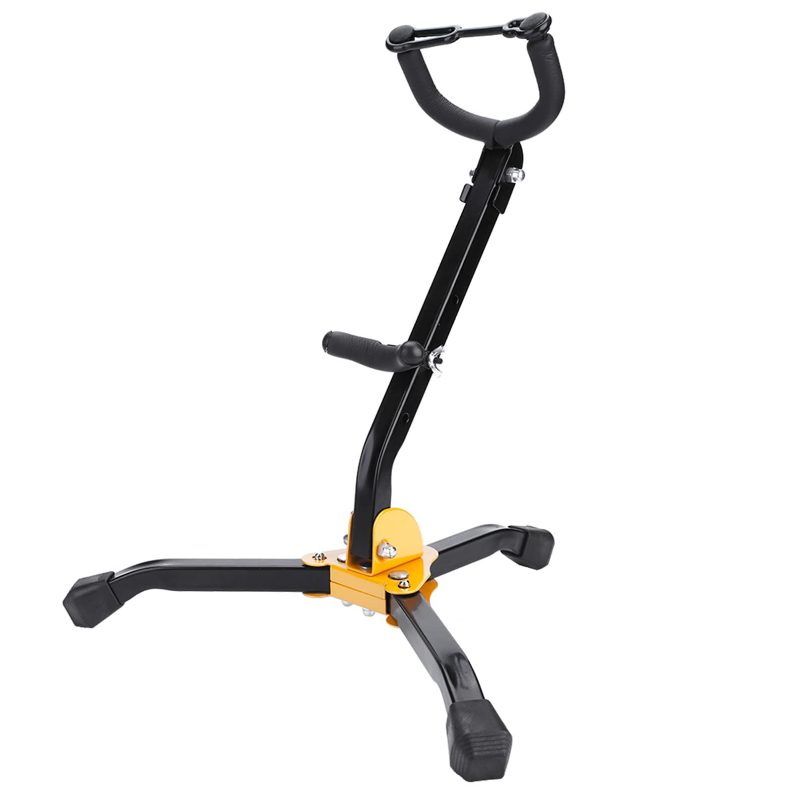 Foldable Alto Sax Stand Saxophone Stand Metal Triangle Base Design with Auto Grip System, Playing Accessories