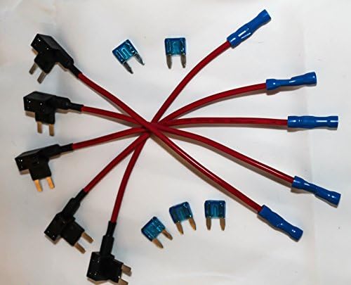 12v Car Add-a-circuit Fuse TAP Adapter Mini ATM APM Blade Fuse Holder Pack of 10
