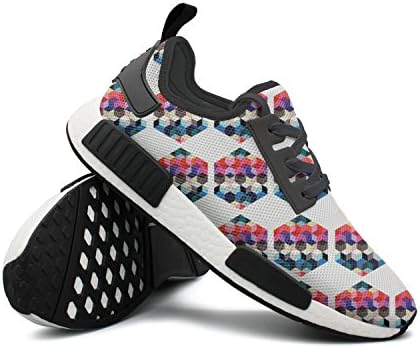 Colorful Rubik's Cube Men Sport Sneakers Running Shoes