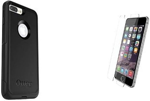 Amazon Com Otterbox Commuter Series Case For Iphone 7 Plus Only Retail Packaging Black And Otterbox Alpha Glass Series Screen Protector For Iphone 7 Plus Only Retail Packaging Clear Bundle