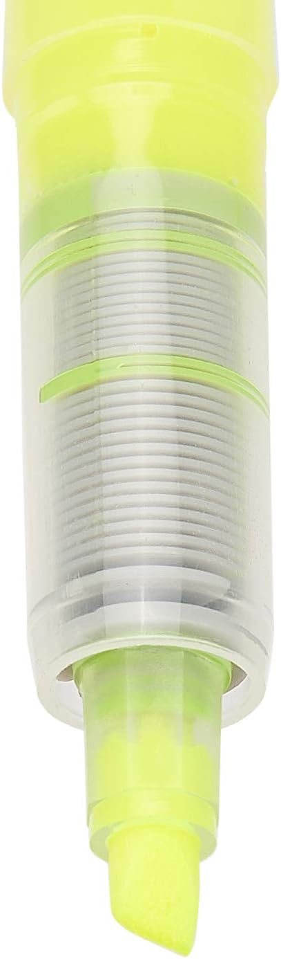  Basics Liquid Ink Highlighters - Chisel Tip, Yellow, 12-Pack : Office Products