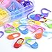 Shappy 120 Pieces Knitting Crochet Locking Stitch Markers Stitch Needle Clip, 10 Colors