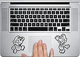 Super Mario Decal - Mario Luigi Trackpad-laptop Macbook Air-pro 11 13 15 17 S...