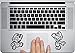 Super Mario Decal - Mario Luigi Trackpad-laptop Macbook Air-pro 11 13 15 17 S...