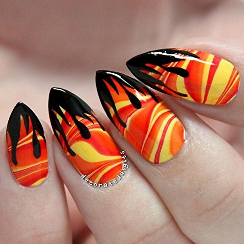 Original Fire Nail Vinyls By Twinkled T - 1 Sheet of 42 Vinyls