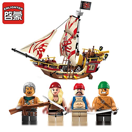 Enlighten Legendary Pirates Predator Ship Boat Adventure Building