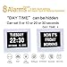 5 Daily Alarms & 3 Medicine Reminder - Hurrah Extra-Large Memory Loss Digital Calendar Day Clock with Non-Abbreviated Day (White)