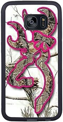 S7 Edge TPU Phone Case,Browning Camo 2 Popular Gifts Case Cover for Samsung Galaxy S7 Edge (Black)