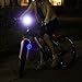 LED BIKE LIGHT SET. Bicycle headlight & taillight combo. Ultrabright 5 LED kit.. Use on bike or scooter. FREE high visibility reflectors. ~ In BG Lights gift box as pictured