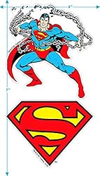 Superman Classic Logo T Shirt & Stickers