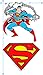 Superman Classic Logo T Shirt and Exclusive Stickers