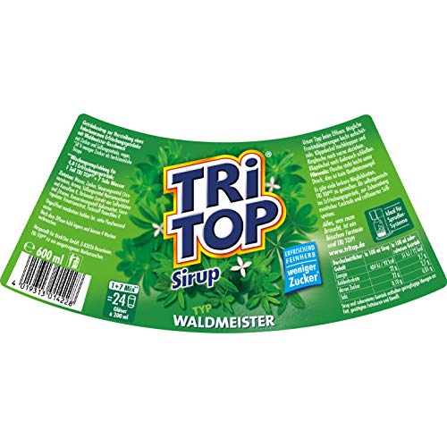 TRi TOP Waldmeister | kalorienarmer Sirup für Erfrischungsgetränk, Cocktails oder Süßspeisen | wenig Zucker (6 x 600ml) – Bild 4