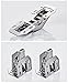 Qrity 2X Pack of Kitchen Cabinet Door Hinges Concealed Cupboard Door Hinges - No Slot Required - Easy to Install