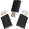 LMUBOY USB to USB-C Female Adapter Pack-3,Compatible with Apple Watch SE/7/8/9/Ultra MagSafe Charger,Type-C Charger Cable Converter for iPhone,iPad,AirPods,Car USB Charger and USB-C Cable