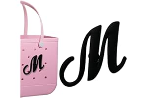 PLLCJB Bag Charms Compatible with Bogg Bag, Alphabet Charm Large Size Letters Decor Rubber Beach Tote Bag Charms Compatible with Bogg Bag Accessories