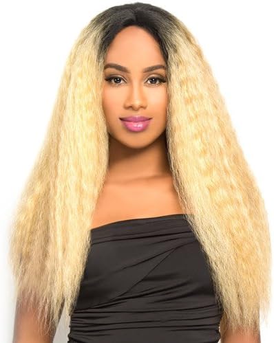 LH-NATURAL (1 Jet Black) - The WIG Brazilian Human Hair Blend Invisible Deep Part Lace Front Wig