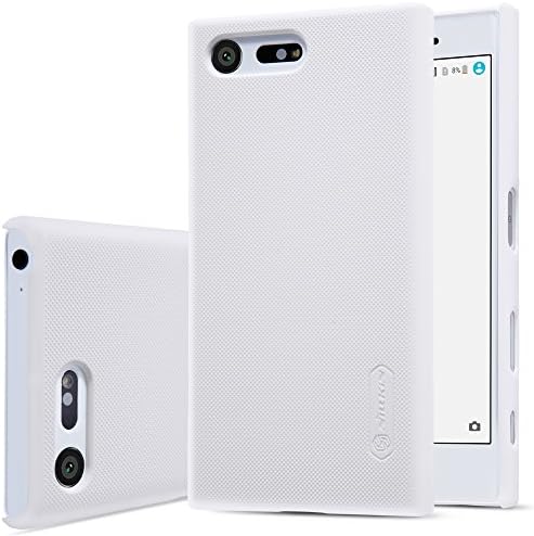 Meimei1986 Anti-Slip Slim Fit Frosted Ultra Thin Matte Hard Back Cover Case With Screen Protector for Sony Xperia X Compact,White
