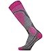 Pure Athlete Elite Ski Socks – Lightweight Merino Wool Warm Skiing Sock for Men and Women (M, Neon Pink)